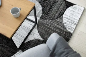Dywany Lusczow Kusový koberec ALTER Geo mušľa sivý, veľkosť 80x150