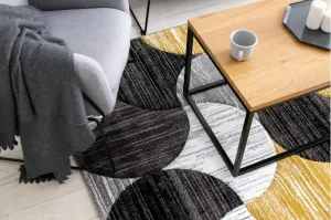 Dywany Lusczow Kusový koberec ALTER Geo mušľa zlatý, veľkosť 80x150