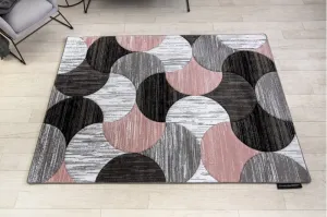 Dywany Lusczow Kusový koberec ALTER Geo mušle ružový, veľkosť 140x190