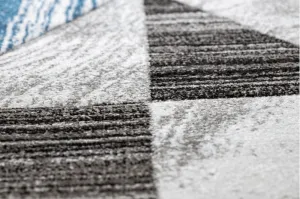 Dywany Lusczow Kusový koberec ALTER Nano trojuholníky modrý, veľkosť 180x270