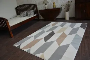 Dywany Lusczow Kusový koberec ARGENT - W4937 diamant krémový, veľkosť 200x290