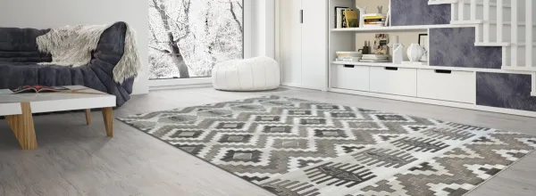 Dywany Lusczow Kusový koberec ARGENT - W4809 diamant béžový, veľkosť 133x190