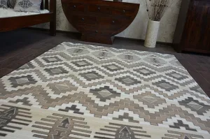 Dywany Lusczow Kusový koberec ARGENT - W4809 diamant béžový, veľkosť 133x190