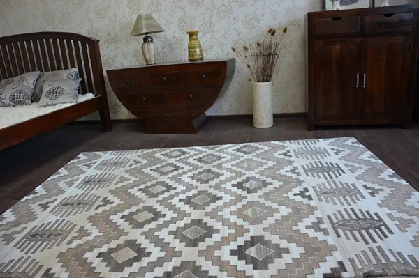 Dywany Lusczow Kusový koberec ARGENT - W4809 diamant béžový, veľkosť 133x190
