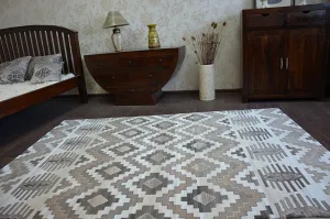 Dywany Lusczow Kusový koberec ARGENT - W4809 diamant béžový, veľkosť 133x190