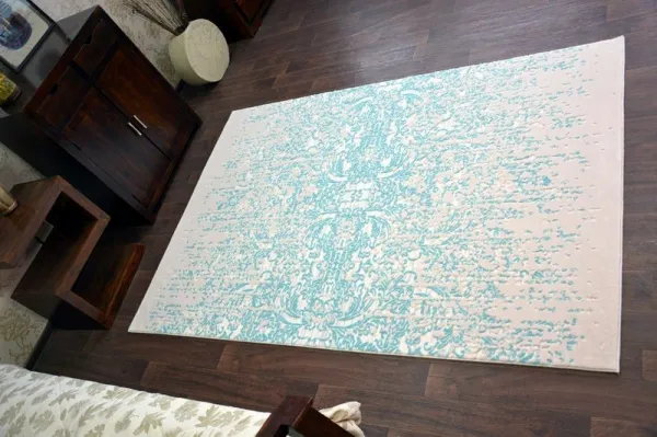 Dywany Lusczow Kusový koberec BEYAZIT Wygga modrý, veľkosť 120x180