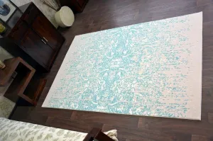 Dywany Lusczow Kusový koberec BEYAZIT Wygga modrý, veľkosť 120x180