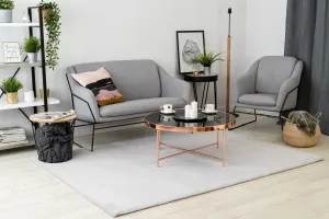 Dywany Lusczow Kusový koberec BUNNY strieborný, veľkosť 60x100