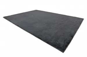 Dywany Lusczow Kusový koberec BUNNY tmavosivý, veľkosť 160x220