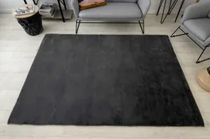 Dywany Lusczow Kusový koberec BUNNY tmavosivý, veľkosť 160x220