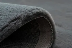 Dywany Lusczow Kusový koberec BUNNY tmavosivý, veľkosť 160x220
