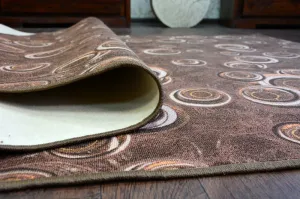 Dywany Lusczow Kusový koberec DROPS Bubbles hnedý, veľkosť 100x150
