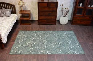 Dywany Lusczow Kusový koberec DROPS Bubbles zelený, veľkosť 100x200