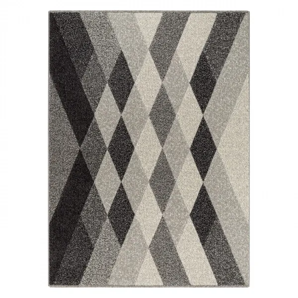 Dywany Lusczow Kusový koberec FEEL DIAMANT sivý, veľkosť 80x150