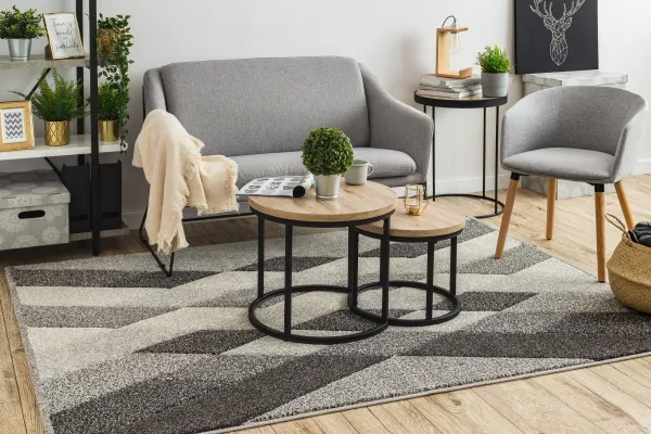 Dywany Lusczow Kusový koberec FEEL DIAMANT sivý, veľkosť 80x150