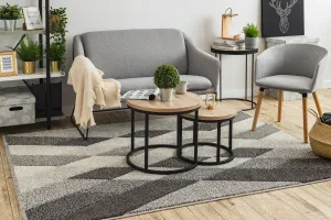 Dywany Lusczow Kusový koberec FEEL DIAMANT sivý, veľkosť 80x150