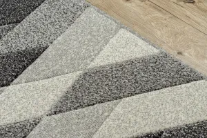 Dywany Lusczow Kusový koberec FEEL DIAMANT sivý, veľkosť 80x150