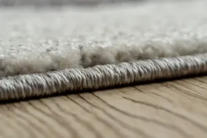 Dywany Lusczow Kusový koberec FEEL DIAMANT sivý, veľkosť 80x150