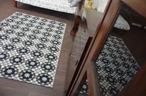Dywany Lusczow Kusový koberec LISBOA 27206/875 kvety hnedý, veľkosť 120x170
