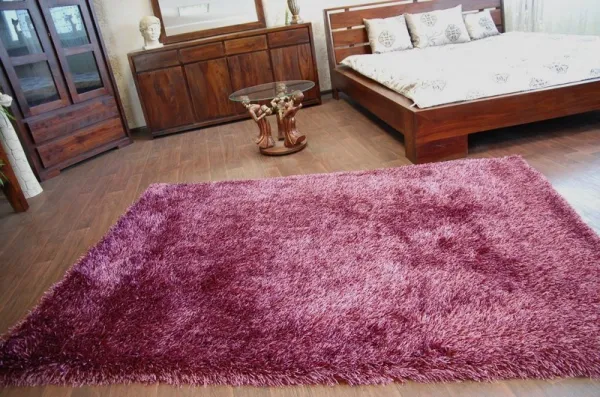 Dywany Lusczow Kusový koberec LOVE SHAGGY fialový, veľkosť 250x350
