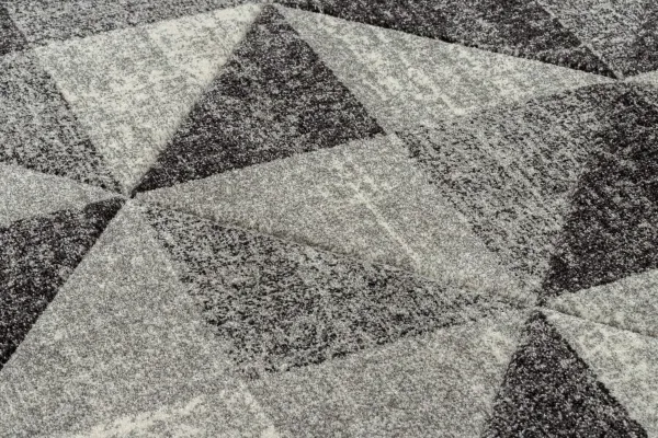 Dywany Lusczow Kusový koberec FEEL Triangle sivý, veľkosť 280x370