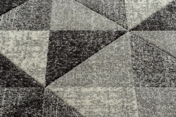Dywany Lusczow Kusový koberec FEEL Triangle sivý, veľkosť 280x370