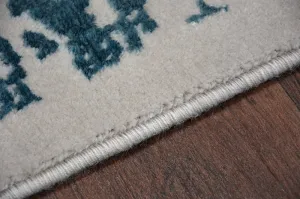 Dywany Lusczow Kusový koberec MANYAS Fegy sivo-modrý, veľkosť 80x300