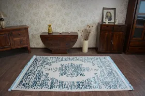 Dywany Lusczow Kusový koberec MANYAS Fegy sivo-modrý, veľkosť 80x300