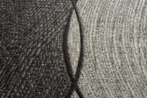 Dywany Lusczow Kusový koberec FEEL Waves sivý, veľkosť 280x370