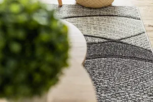 Dywany Lusczow Kusový koberec FEEL Waves sivý, veľkosť 280x370