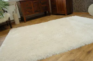 Dywany Lusczow Kusový koberec LOVE SHAGGY krémový, veľkosť 80x150