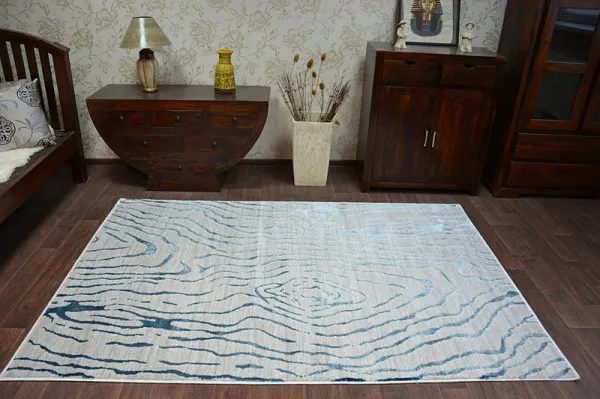 Dywany Lusczow Kusový koberec MANYAS Egia sivo-modrý, veľkosť 80x150