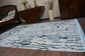 Dywany Lusczow Kusový koberec MANYAS Noria sivomodrý, veľkosť 80x300