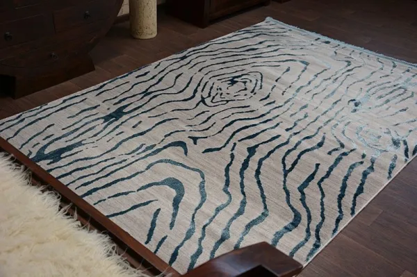 Dywany Lusczow Kusový koberec MANYAS Noria sivomodrý, veľkosť 80x300