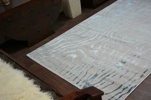 Dywany Lusczow Kusový koberec MANYAS Egia sivo-modrý, veľkosť 80x150