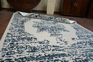 Dywany Lusczow Kusový koberec MANYAS Mariet sivo-modrý, veľkosť 80x150