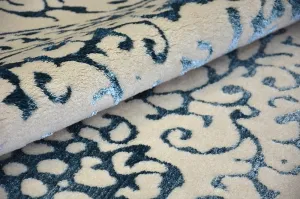 Dywany Lusczow Kusový koberec MANYAS Zeggy sivo-modrý, veľkosť 80x150