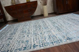 Dywany Lusczow Kusový koberec MANYAS Zhera sivomodrý, veľkosť 80x150