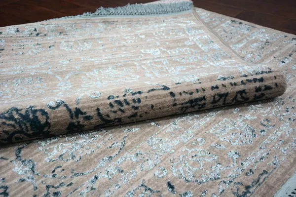 Dywany Lusczow Kusový koberec MANYAS Zhera sivomodrý, veľkosť 80x150