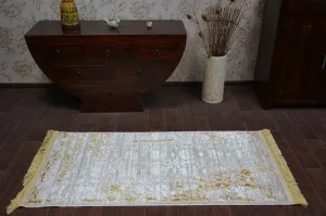 Dywany Lusczow Kusový koberec MANYAS Xia hnedo-krémový, veľkosť 80x150