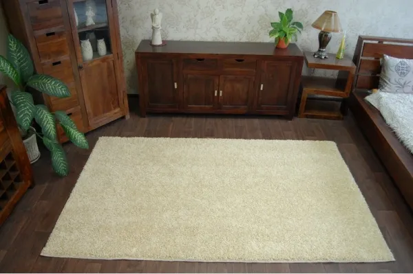 Dywany Lusczow Kusový koberec SHAGGY Izebelie 5 cm cesnakový, veľkosť 60x100