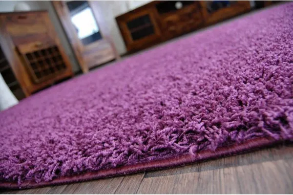 Dywany Lusczow Kusový koberec SHAGGY Izebelie 5 cm fialový, veľkosť 100x400