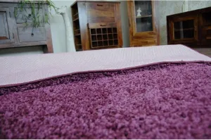 Dywany Lusczow Kusový koberec SHAGGY Izebelie 5 cm fialový, veľkosť 100x400