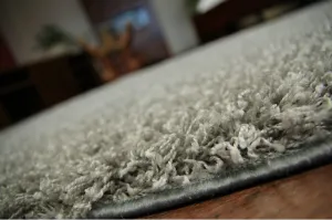 Dywany Lusczow Kusový koberec SHAGGY Izebelie 5 cm sivý, veľkosť 60x100