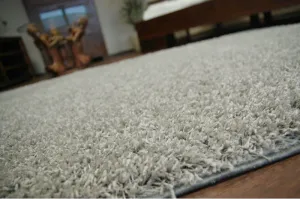 Dywany Lusczow Kusový koberec SHAGGY Izebelie 5 cm sivý, veľkosť 60x100