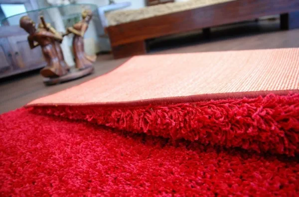 Dywany Lusczow Kusový koberec SHAGGY Izebelie 5cm bordový, veľkosť 80x150