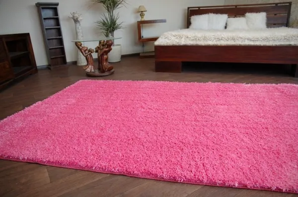 Dywany Lusczow Kusový koberec SHAGGY Izebelie 5cm ružový, veľkosť 60x100