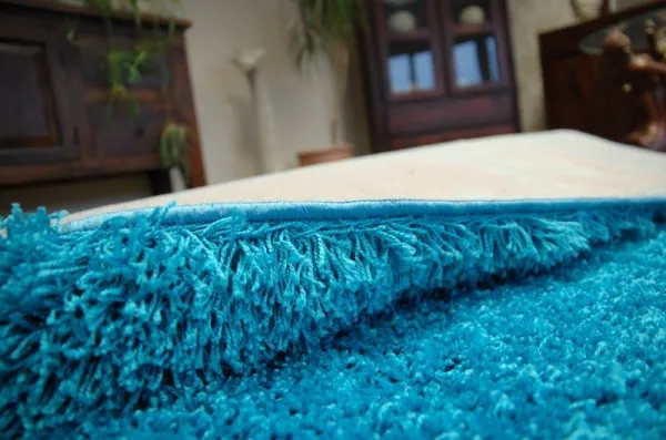 Dywany Lusczow Kusový koberec SHAGGY Izebelie 5cm tyrkysový, veľkosť 100x200