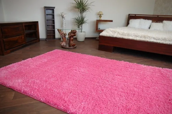Dywany Lusczow Kusový koberec SHAGGY Izebelie 5cm ružový, veľkosť 60x100