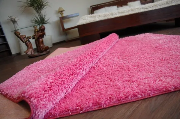 Dywany Lusczow Kusový koberec SHAGGY Izebelie 5cm ružový, veľkosť 60x100